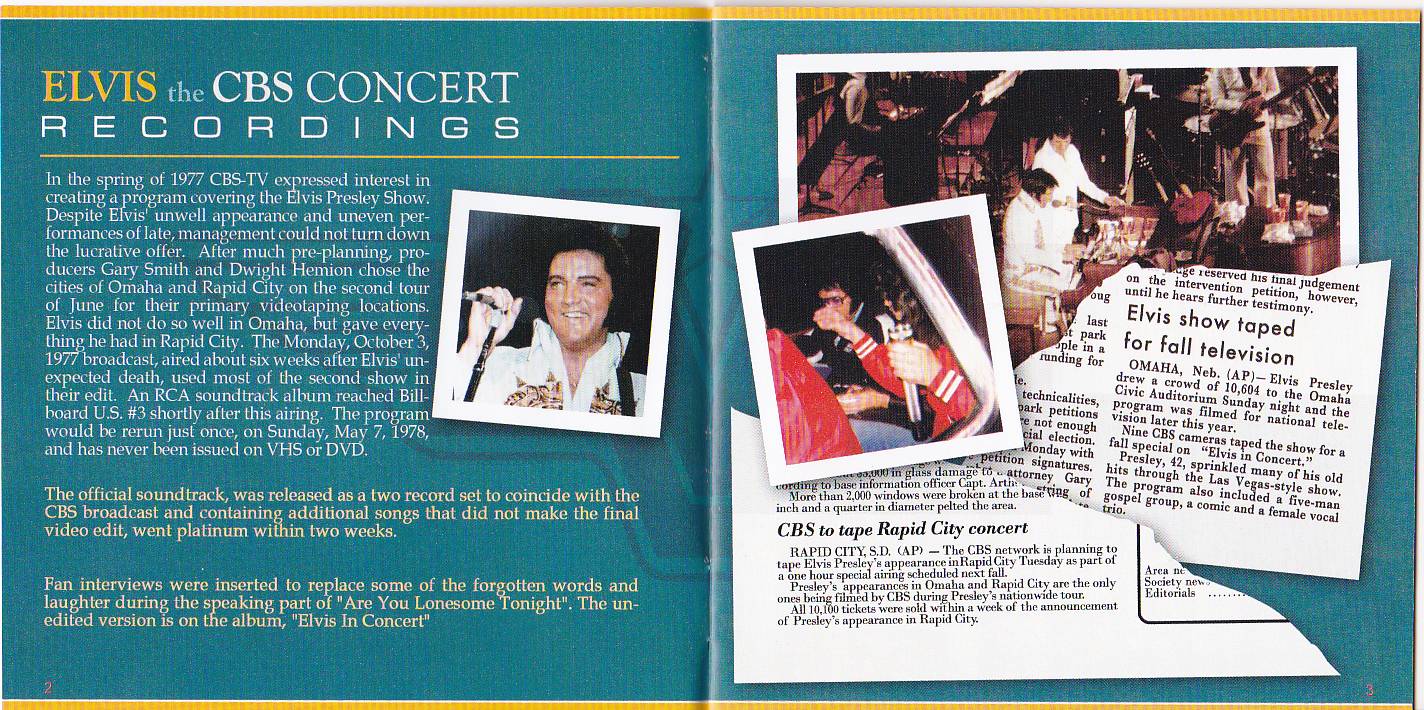 Elvis Presley The CBS Recordings : Booklet 2